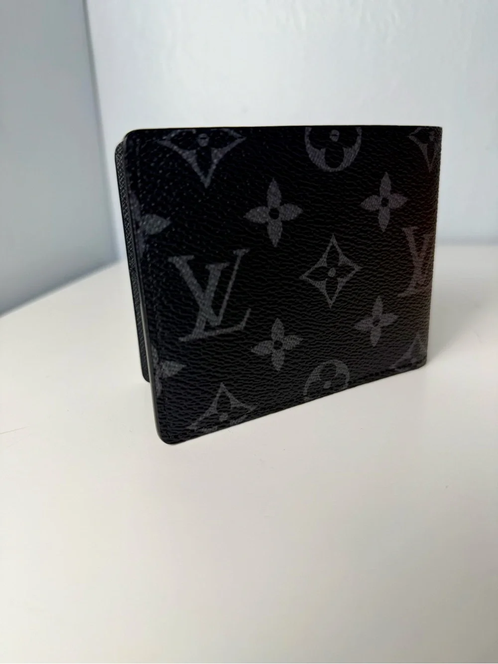 Louis Vuitton Black & Gray Monogram Canvas Wallet